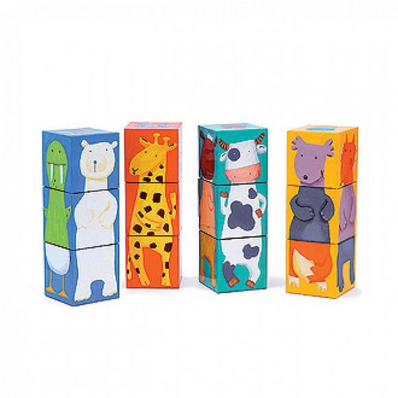 TRENCACLOSQUES 12 CUBS ANIMALS COLORS | 3070900082083 | Llibreria Online de Tremp