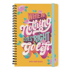 AGENDA ESPIRAL PETITA DIA VISTA "WHEN NOTHING GOES RIGHT GO LEFT" | 8051739302974 | Llibreria Online de Tremp