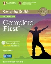 COMPLETE FIRST STUDENT'S BOOK WITHOUT ANSWERS WITH CD-ROM 2ND EDITION | 9781107633902 | BROOK-HART, GUY | Llibreria Online de Tremp