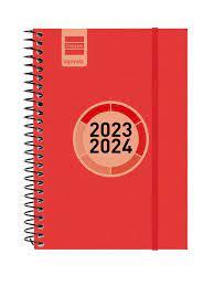 AGENDA ESCOLAR 2023/24 SETMANA VISTA MINI VERMELL | 8422952357506 | Llibreria Online de Tremp