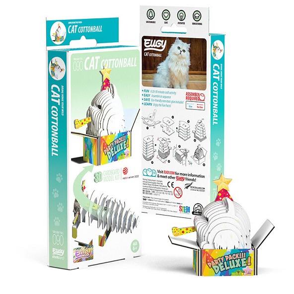 FIGURA 3D CARTRÓ CAT COTTONBALL | 9421036940121 | Llibreria Online de Tremp