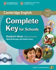 COMPLETE KEY FOR SCHOOLS FOR SPANISH SPEAKERS STUDENT'S BOOK WITHOUT ANSWERS WIT | 9788483237120 | MCKEEGAN, DAVID