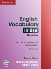 ENGLISH VOCABULARY IN USE ELEMENTARY | 9780521136204 | MCCARTY, MICHAEL; O'DELL, FELICITY | Llibreria Online de Tremp