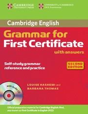 GRAMMAR FOR FIRST CERTIFICATE WITH ANSWERS 2ªED  | 9780521690874 | HASHEMI, THOMAS | Llibreria Online de Tremp