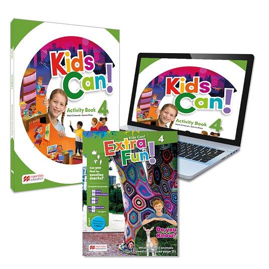 KIDS CAN! 4 ACTIVITY BOOK: CUADERNO DE ACTIVIDADES IMPRESO + ACCESO A LA VERSIÓN | 9781380053145 | OMEROND, MARK/SHAW, DONNA | Llibreria Online de Tremp