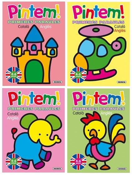 PINTEM! PRIMERES PARAULES CATALÀ -ANGLÈS (4 TÍTOLS) | 9788467705812 | BUSQUETS, CARMEN | Llibreria Online de Tremp