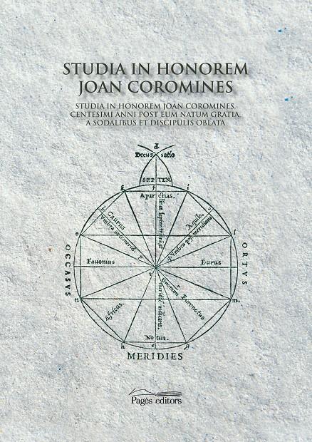 STUDIA IN HONOREM JOAN COROMINES | 9788497795166 | VARIOS AUTORES | Llibreria Online de Tremp