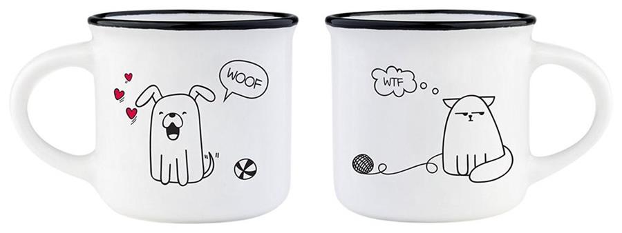 JOC DUES TASSES CAFÈ GOS I GAT | 8058093946790 | Llibreria Online de Tremp