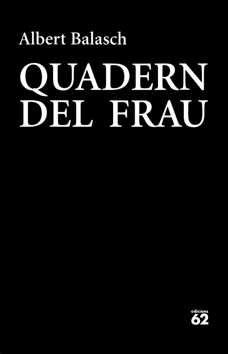 QUADERN DEL FRAU | 9788429774832 | ALBERT BALASCH MONTULL | Llibreria Online de Tremp