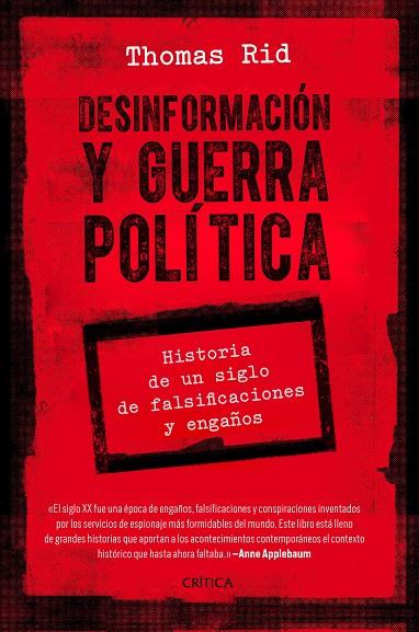 DESINFORMACIÓN Y GUERRA POLÍTICA | 9788491992776 | RID, THOMAS | Llibreria Online de Tremp