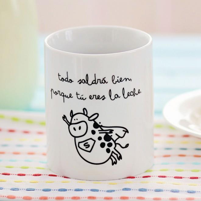 TAZA TODO SALDRA BIEN PORQUE TU ERES LA LECHE | 8436547180059 | Llibreria Online de Tremp