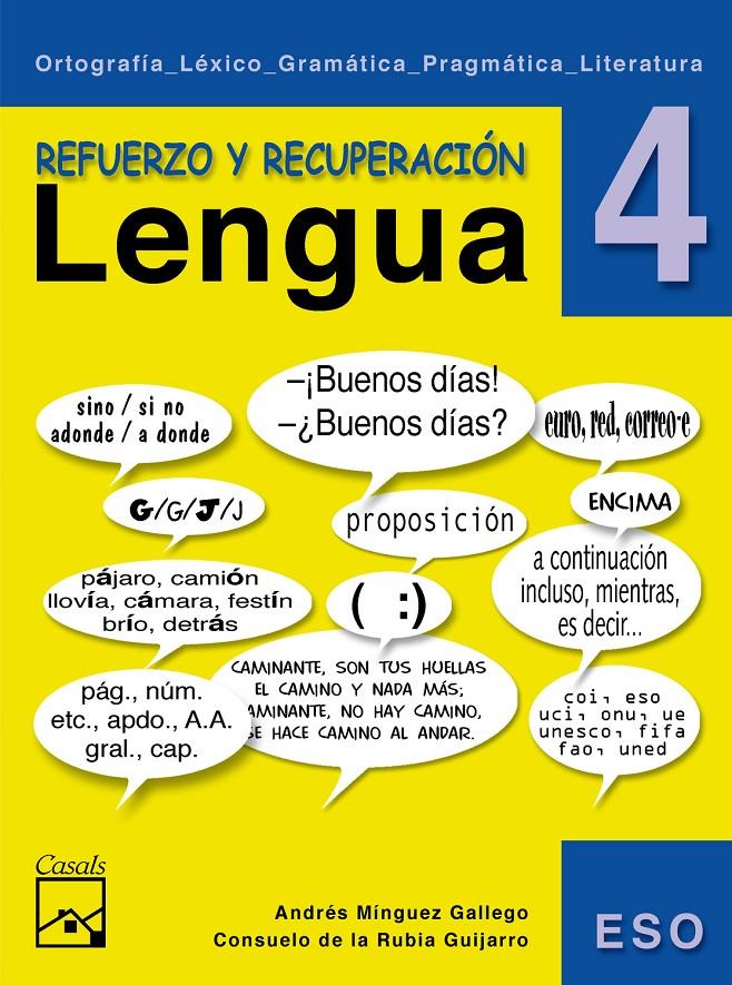 REFUERZO DE LENGUA 4 | 9788421836644 | VARIOS AUTORES | Llibreria Online de Tremp