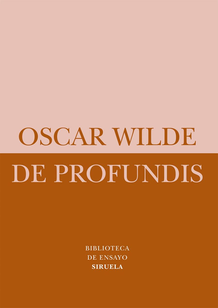 DE PROFUNDIS | 9788498414493 | WILDE, OSCAR | Llibreria Online de Tremp