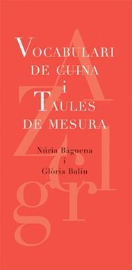VOCABULARI DE CUINA I TAULES DE MESURA | 9788493537739 | BALIU DE KIRCHNER, GLORIA (1931- )
