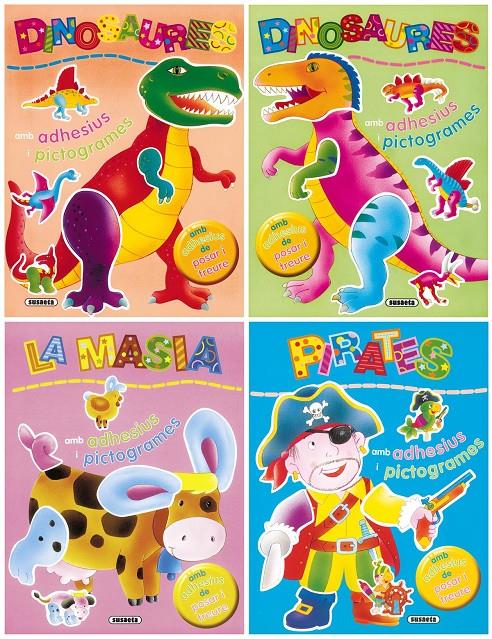 DINOSAURES AMB ADHESIUS I PICTOGRAMES | 9788430566136 | Llibreria Online de Tremp