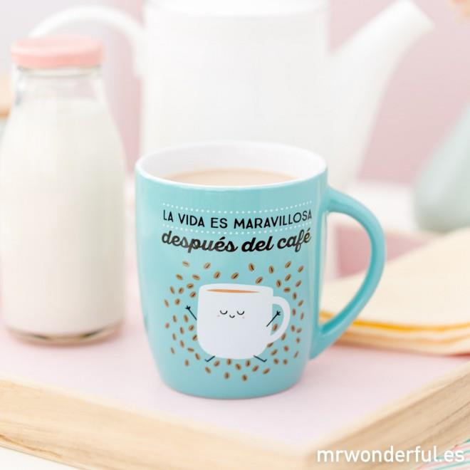 TAZA LA VIDA ES MARAVILLOSA DESPUES DEL CAFE | 8435460709071 | Llibreria Online de Tremp