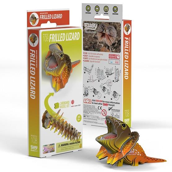 FIGURA 3D CARTRÓ FRILLED LIZARD | 9421036940299 | Llibreria Online de Tremp