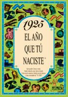 1925: EL AÑO QUE TÚ NACIESTE | 9788488907622 | COLLADO BASCOMPTE, ROSA | Llibreria Online de Tremp