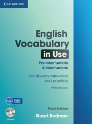 ENGLISH VOCABULARY IN USE PRE-INTERMEDIATE AND INTERMEDIATE | 9780521149891 | REDMAN, STUART | Llibreria Online de Tremp