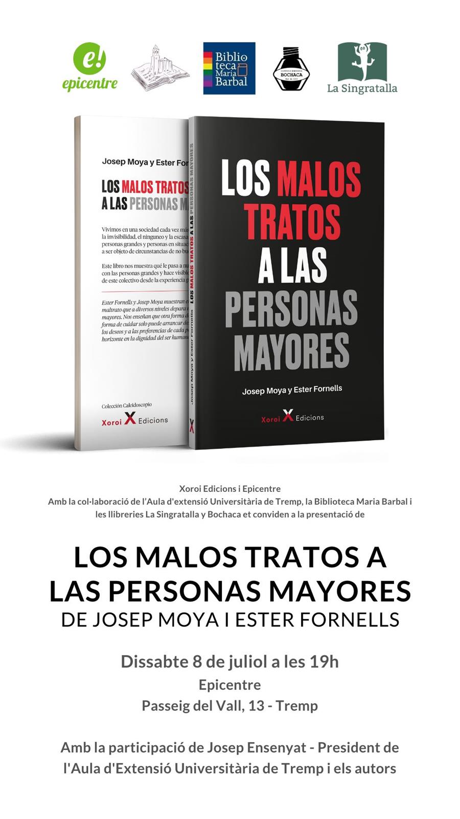 "Los malos tratos a las personas mayores" de Josep Moya i Ester Fornells - Llibreria Online de Tremp