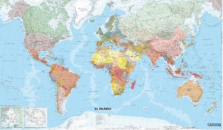 MAPA EN TUBO EL MUNDO (PEQUEÑO FORMATO) | 9782067136274 | VARIOS AUTORES | Llibreria Online de Tremp