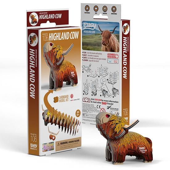 FIGURA 3D CARTRÓ HIGHLAND COW | 9421036940275 | Llibreria Online de Tremp