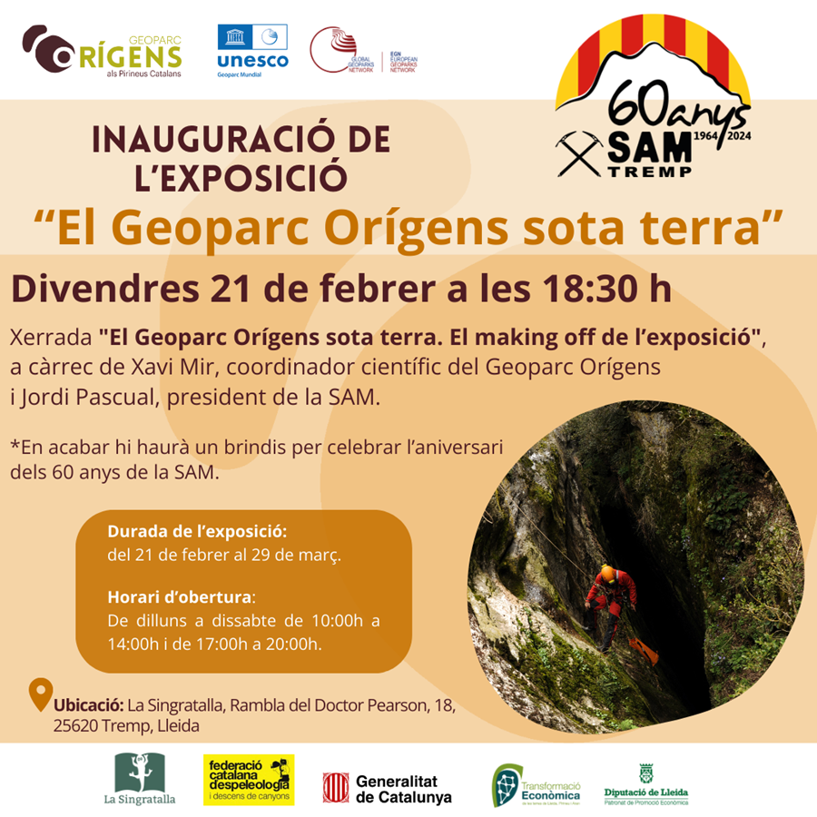 Inauguració de l'exposició "El Geoparc Orígens sota terra" - Llibreria Online de Tremp