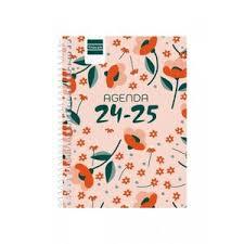 AGENDA ESCOLAR 2024-2025 CAT A5 FINOCAM ESPIRAL FLORAL | 8422952377023 | Llibreria Online de Tremp