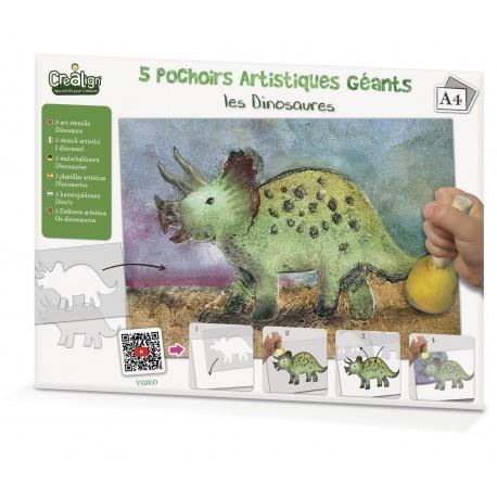 5 PLANTILLES ARTÍSTIQUES DINOSAURES | 3760119714348