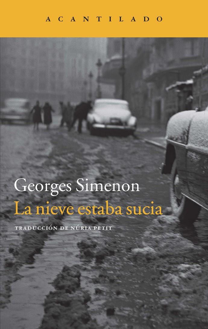 NIEVE ESTABA SUCIA | 9788416011032 | SIMENON, GEORGES | Llibreria Online de Tremp