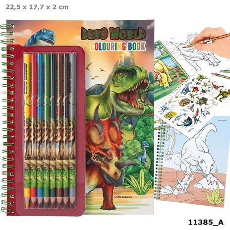 DINO WORLD LLIBRE PER COLOREJAR AMB LLAPIS DE COLORS | 4010070600600 | Llibreria Online de Tremp