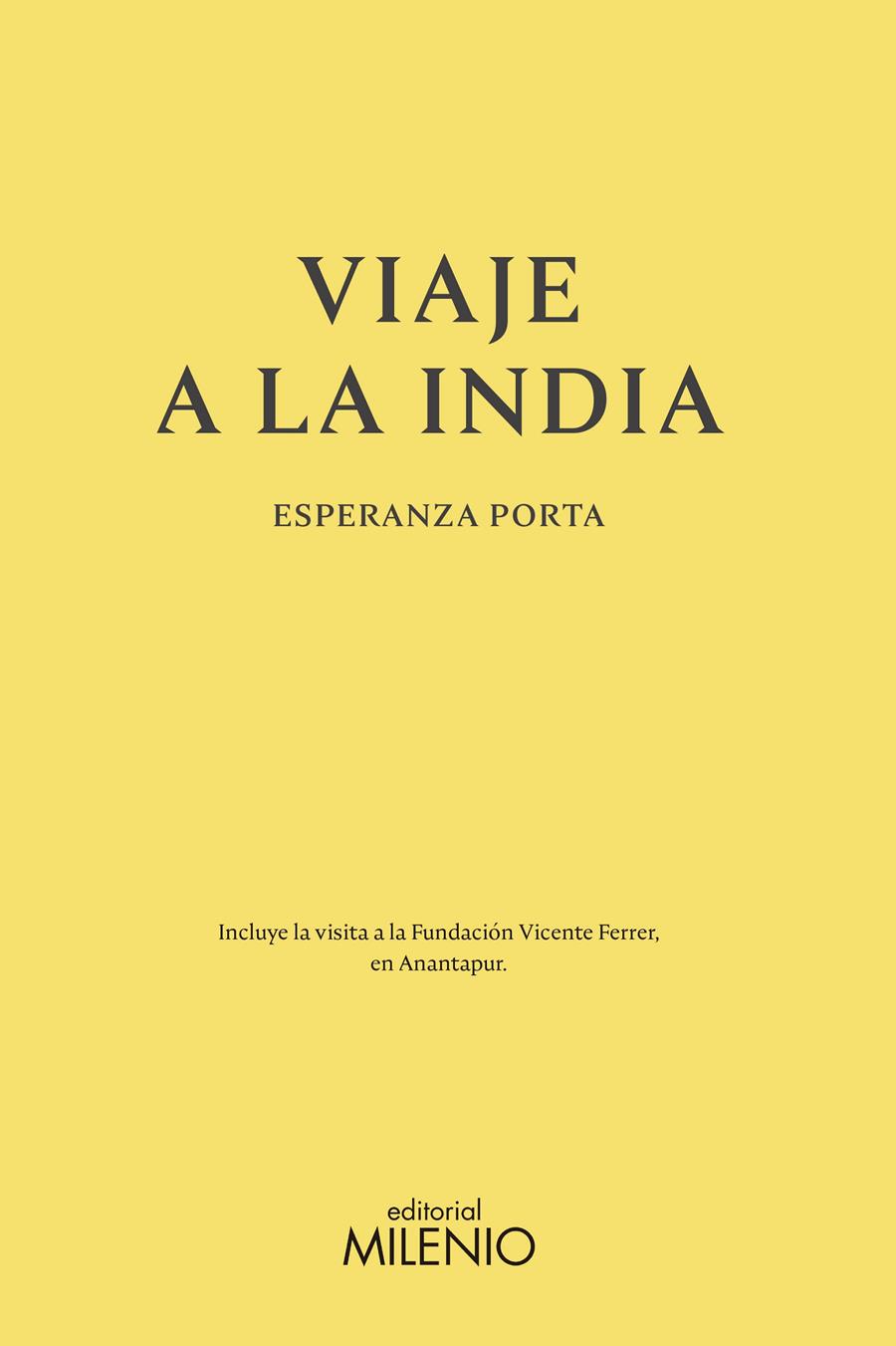 VIAJE A LA INDIA | 9788497437974 | PORTA VICENTE, ESPERANZA | Llibreria Online de Tremp