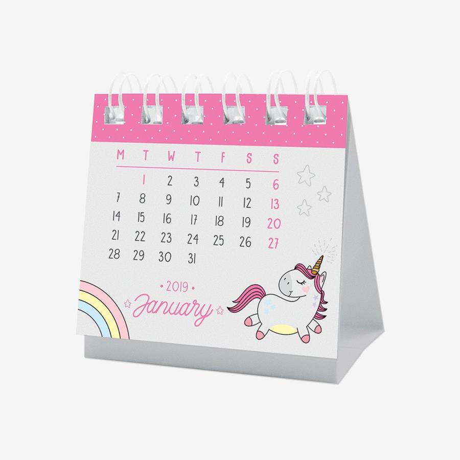 MICRO CALENDARI DE TAULA LEGAMI 2019 UNICORNI | 8052783611982 | Llibreria Online de Tremp