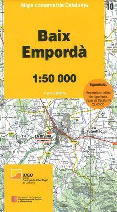 MAPA COMARCAL DE CATALUNYA 1:50 000. BAIX EMPORDÀ - 10 | 9788439399612 | Llibreria Online de Tremp