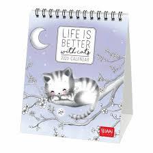 CALENDARI SOBRETAULA 2020 "LIFE IS BETTER WITH CATS" | 8051739304824 | Llibreria Online de Tremp