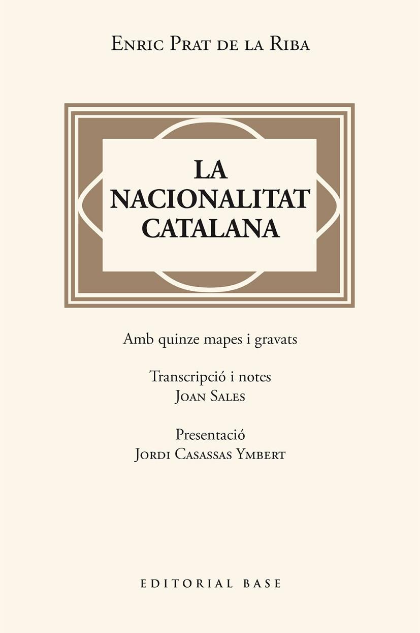 LA NACIONALITAT CATALANA | 9788410131446 | PRAT DE LA RIBA, ENRIC | Llibreria Online de Tremp