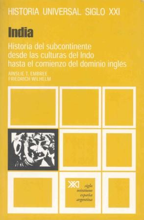 INDIA : HISTORIA DEL SUBCONTINENTE DESDE LAS CULTURAS DEL IN | 9788432301247 | EMBREE, AINSLIE | Llibreria Online de Tremp