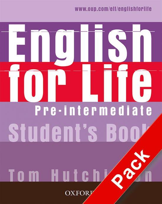 ENGLISH FOR LIFE PRE-INTERMEDIATE. STUDENT'S BOOK + MULTI-ROM | 9780194307598 | HUTCHINSON, TOM | Llibreria Online de Tremp