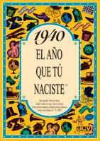 1940: EL AÑO QUE TÚ NACIESTE | 9788488907776 | COLLADO BASCOMPTE, ROSA | Llibreria Online de Tremp