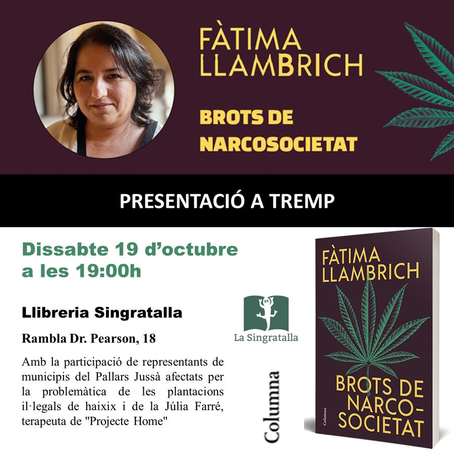 "BROTS DE NARCOSOCIETAT" de FÀTIMA LLAMBRICH - Llibreria Online de Tremp