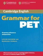 CAMBRIDGE GRAMMAR FOR PET WITHOUT ANSWERS | 9780521601214 | HASHEMI, LOUISE/THOMAS, BARBARA | Llibreria Online de Tremp