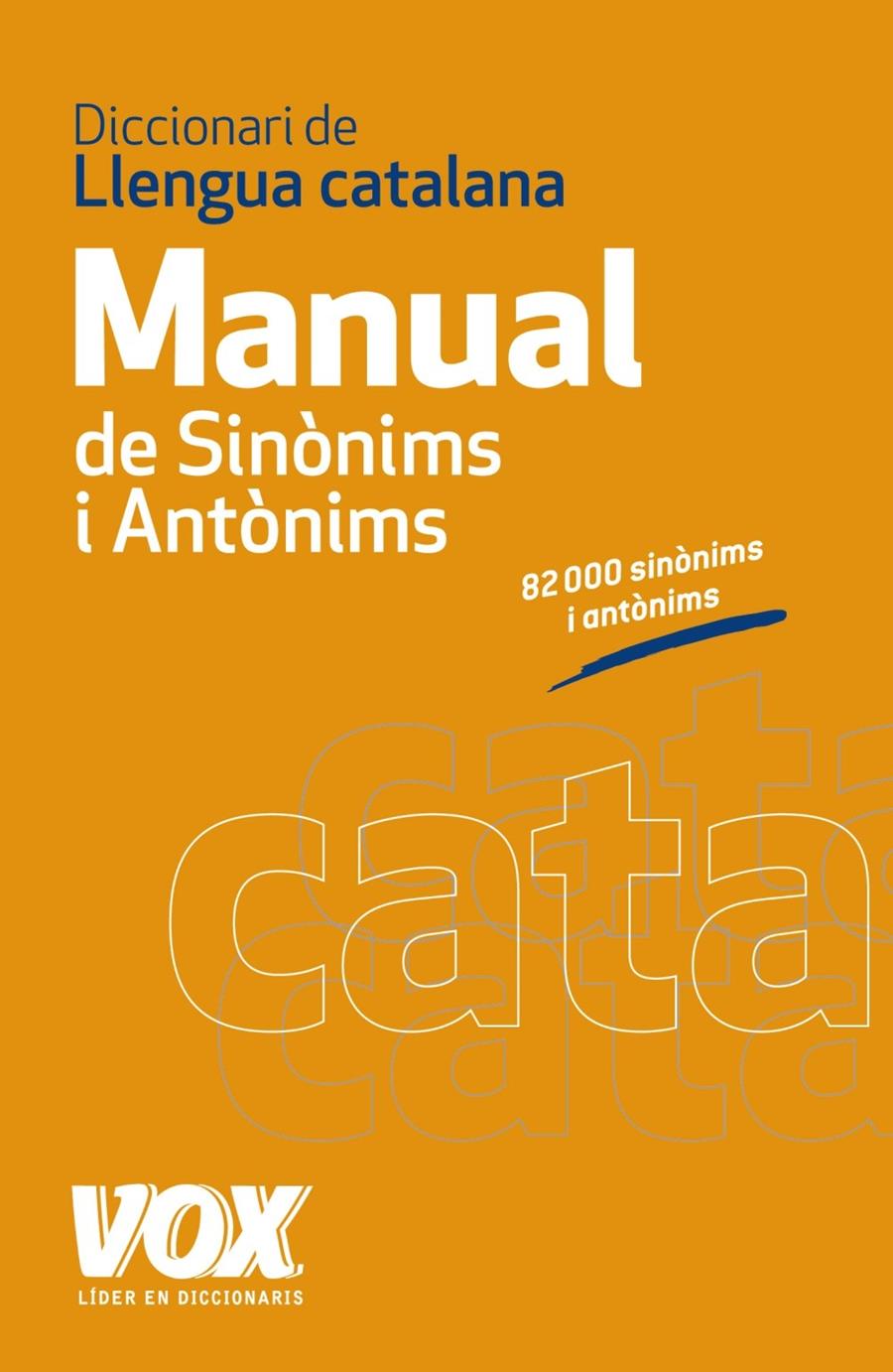 DICCIONARI MANUAL DE SINONIMS I ANTONIMS DE LA LLENGUA CATAL | 9788499740454 | Llibreria Online de Tremp