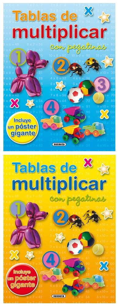 TABLAS DE MULTIPLICAR CON PEGATINAS (2 TÍTULOS) | 9788467711547 | SUSAETA, EQUIPO | Llibreria Online de Tremp