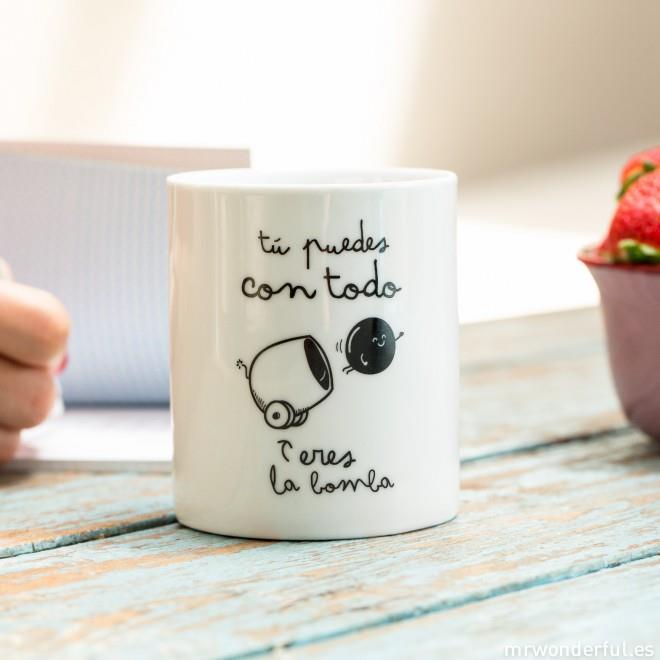 TAZA TU PUEDES CON TODO ERES LA BOMBA | 8436547180233 | Llibreria Online de Tremp