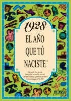 1928 EL AÑO QUE TU NACISTE | 9788488907653 | COLLADO BASCOMPTE, ROSA | Llibreria Online de Tremp