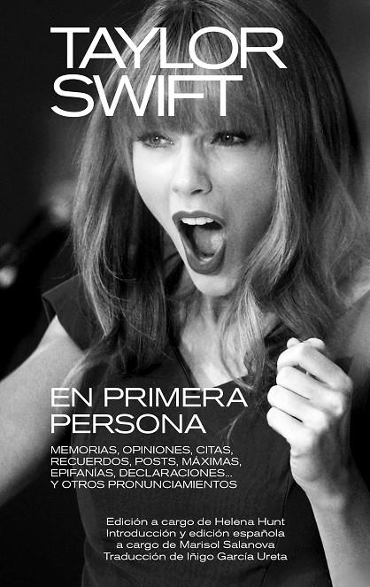 TAYLOR SWIFT: EN PRIMERA PERSONA. MEMORIAS, OPINIONES, CITAS, RECUERDOS, POSTS, | 9788418404603 | Llibreria Online de Tremp