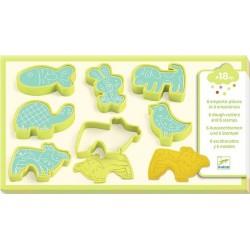 6 MOTLLES PLASTILINA ANIMALS | 3070900090231 | Llibreria Online de Tremp