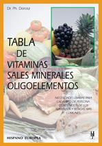 TABLA DE VITAMINAS SALES MINERALES OLIGOELEMENTOS | 9788425513558 | DORSZ, PH. | Llibreria Online de Tremp