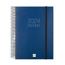 AGENDA ANUAL 2024 PAGINA DIA E10 1DP BLAU OPAC | 8422952368267 | Llibreria Online de Tremp