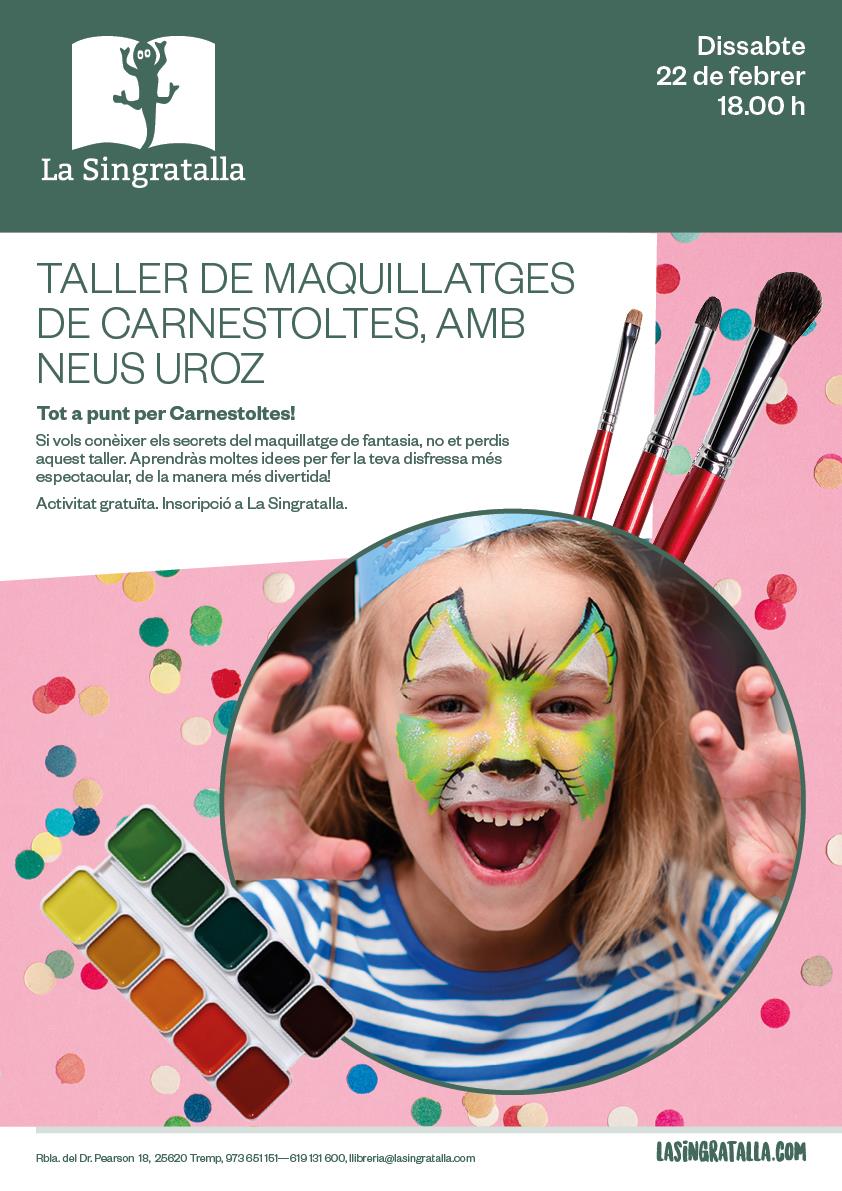 Taller de maquillatges de Carnestoltes, amb la Neus Uroz - Llibreria Online de Tremp